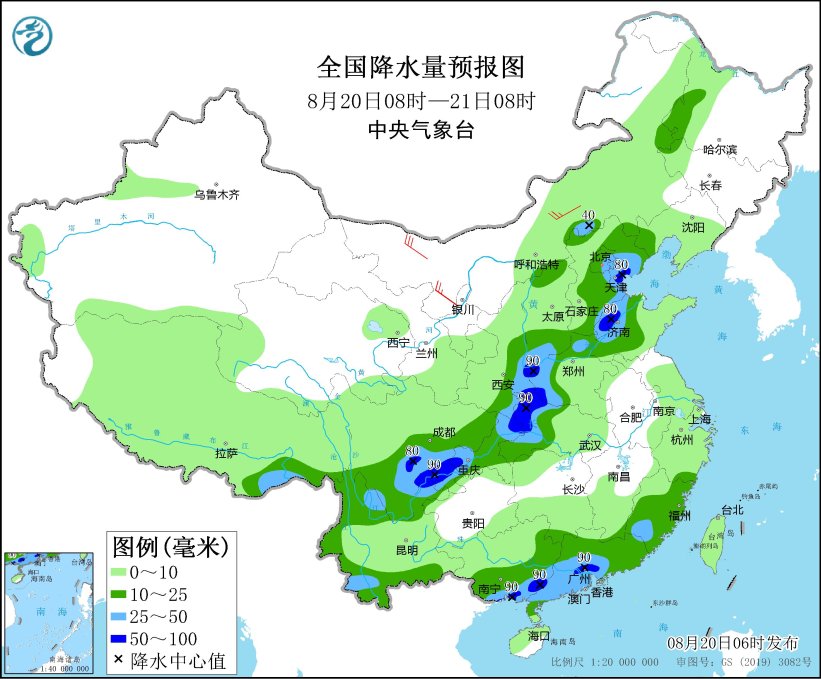 中东部有明显降雨过程 天津山东湖北四川需警惕强降雨(图1)