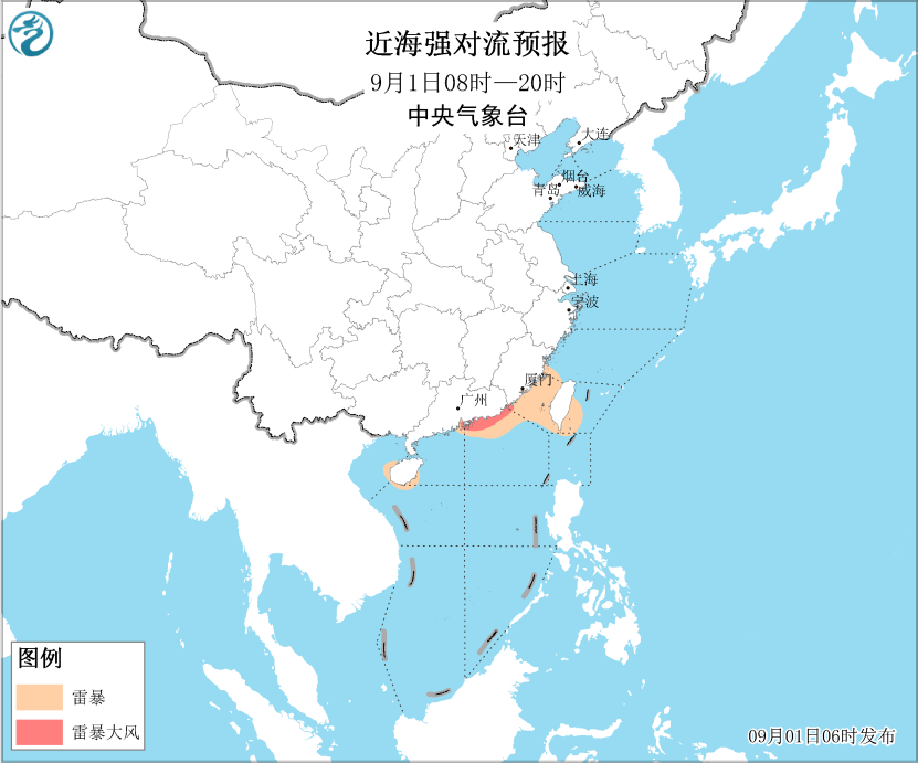我国东部和南部海域将受“苏拉”和“海葵”影响(图2)